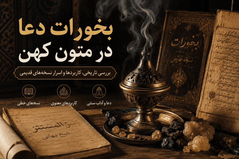بخورات دعا در متون کهن؛ بررسی تاریخی، کاربردها و اسرار نسخه‌های قدیمی